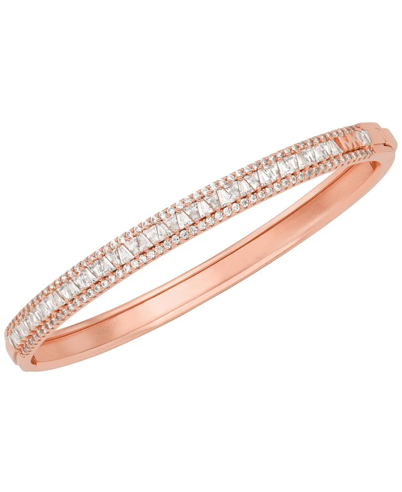 Michael Kors Tapered Baguette and Pave Bangle Bracelet