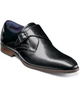 Stacy Adams Men's Karcher Plain Toe Monk Strap Slip-On Dress Shoes