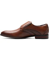 Stacy Adams Men's Karcher Plain Toe Monk Strap Slip-On Dress Shoes