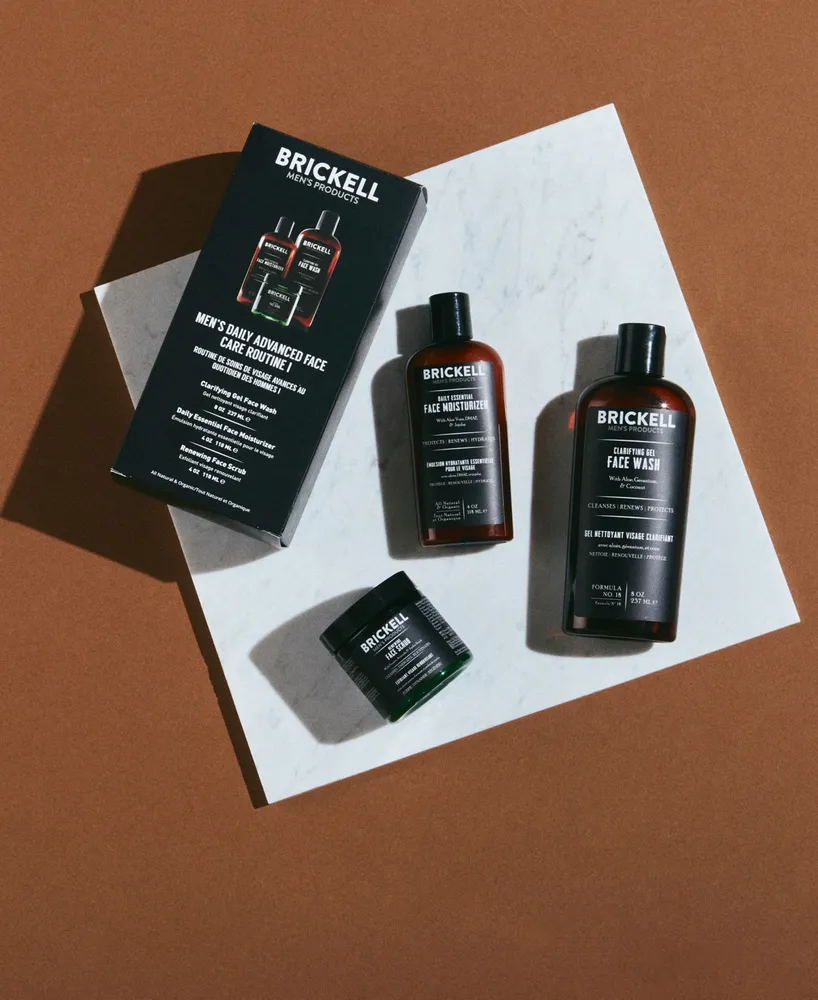 Brickell Men's Products 3-Pc. Men's Daily Advanced Face Care Set
