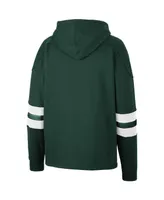 Men's Colosseum Green Ohio Bobcats Lace-Up 4.0 Pullover Hoodie