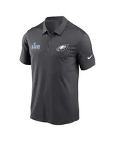 Men's Nike Anthracite Philadelphia Eagles Super Bowl Lvii Left Chest Polo Shirt