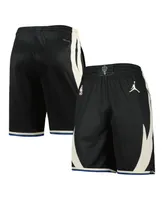 Men's Jordan Black Milwaukee Bucks 2022/2023 Statement Edition Swingman Performance Shorts