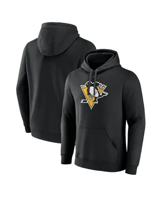 Men's Fanatics Black Pittsburgh Penguins Primary Logo Pullover Hoodie
