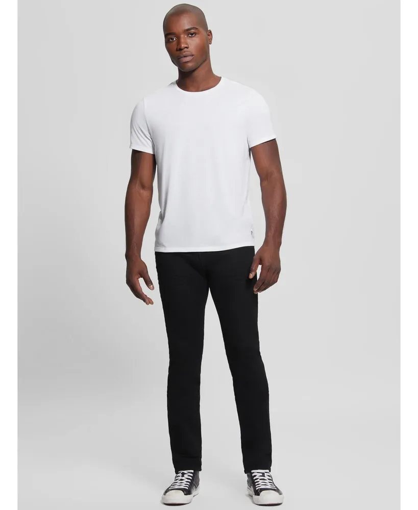 Guess Men's Eco Davis Black Wash Slim Straight Jeans