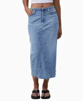 Cotton On Women's Maxi Denim Skirt