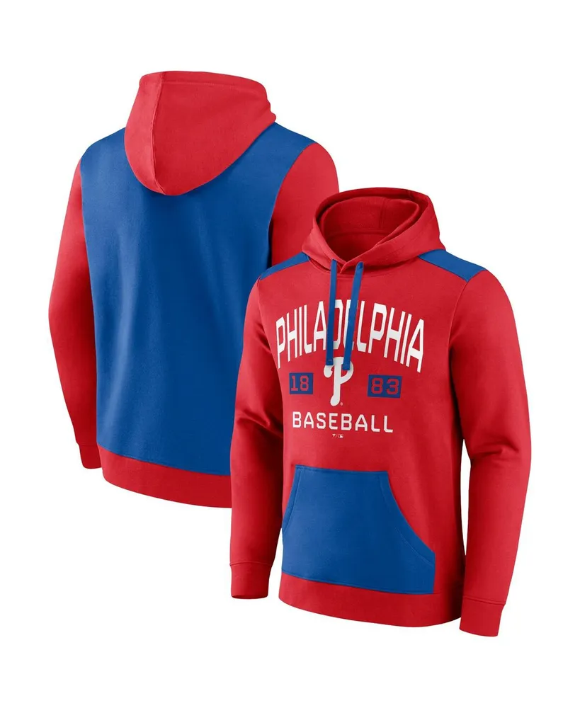 Men's Fanatics Branded Navy/Red Boston Red Sox Chip in Pullover Hoodie
