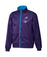 Men's adidas Blue, Purple Charlotte Fc 2023 On-Field Anthem Full-Zip Reversible Team Jacket