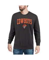 Colosseum Men's Oklahoma State Cowboys Arch and Logo Crew Neck Sweatshirt