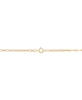 Children's Paperclip Link 13" Chain Necklace in 14k Gold