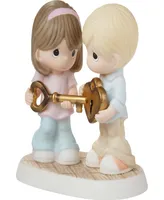 Precious Moments 222003 You Have The Key To My Heart Bisque Porcelain Figurine