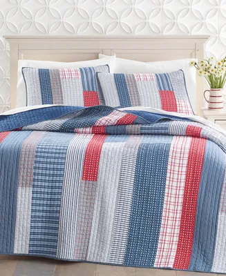 Charter Club Americana Stripe Quilt, Full/Queen, Created for Macy's
