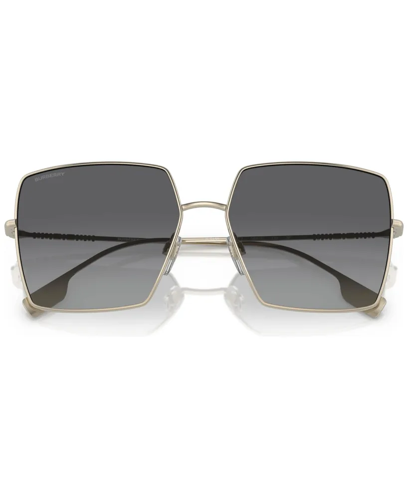 Burberry Women's Polarized Sunglasses, BE3133 Daphne - Light Gold