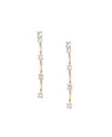 Ettika Scalloped 18K Gold Plated Drop Earrings