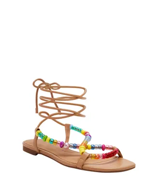 Katy Perry Women's The Halie Bead Lace-Up Sandals