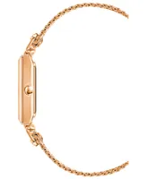 Anne Klein Women's Three Hand Quartz Rose Gold-tone Stainless Steel Band Watch, 21.5mm