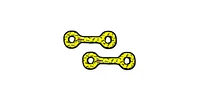 Tuffy Ultimate Tug-o-War Yellow Bone, 2-Pack Dog Toys