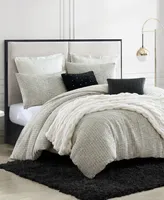 Karl Lagerfeld Paris Metallic Tweed 3 Piece Duvet Set