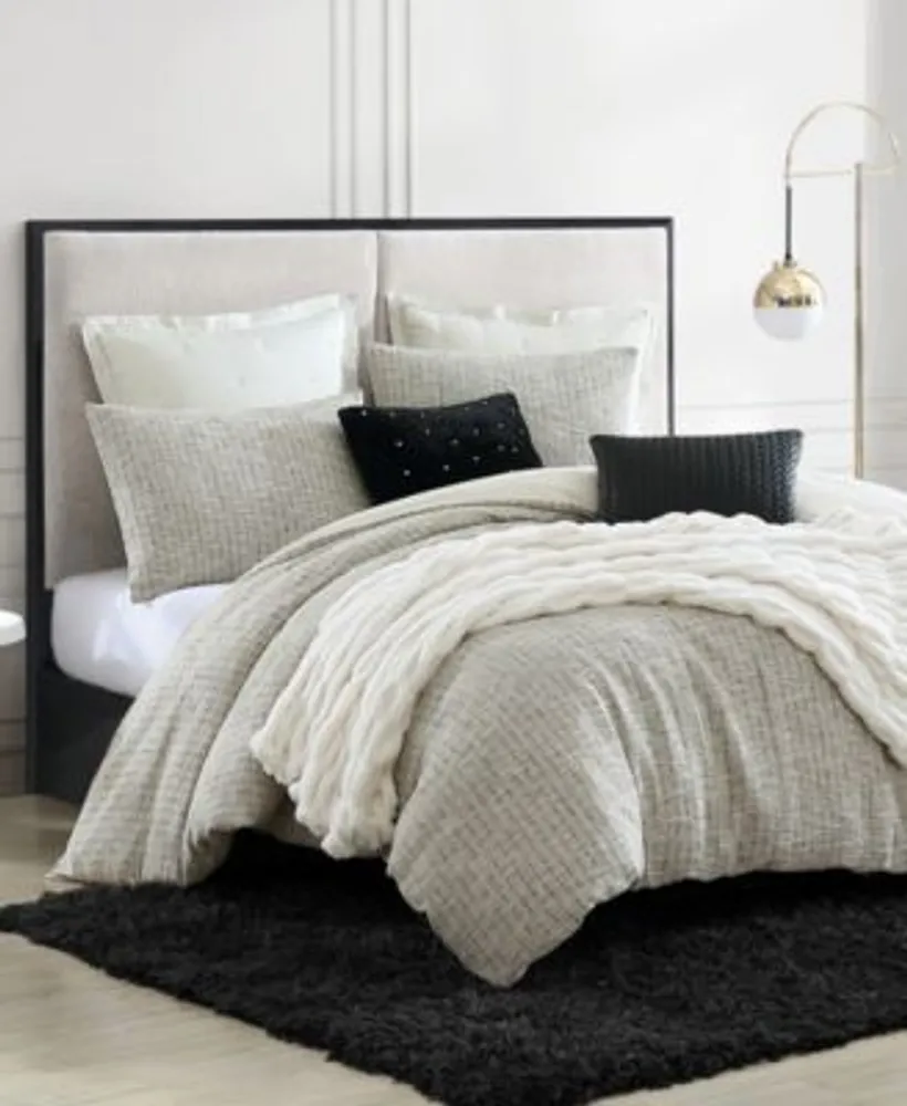 Karl Lagerfeld Paris Metallic Tweed Duvet Sets