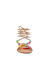 Katy Perry Women's The Halie Bead Lace-Up Sandals