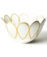 Coton Colors by Laura Johnson Deco Gold Scallop Bowl