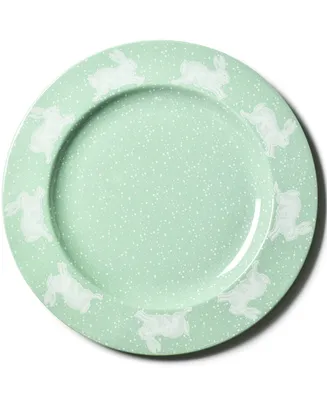 Coton Colors by Laura Johnson Speckled Rabbit Round Platter Sage