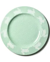 Coton Colors by Laura Johnson Speckled Rabbit Round Platter Sage