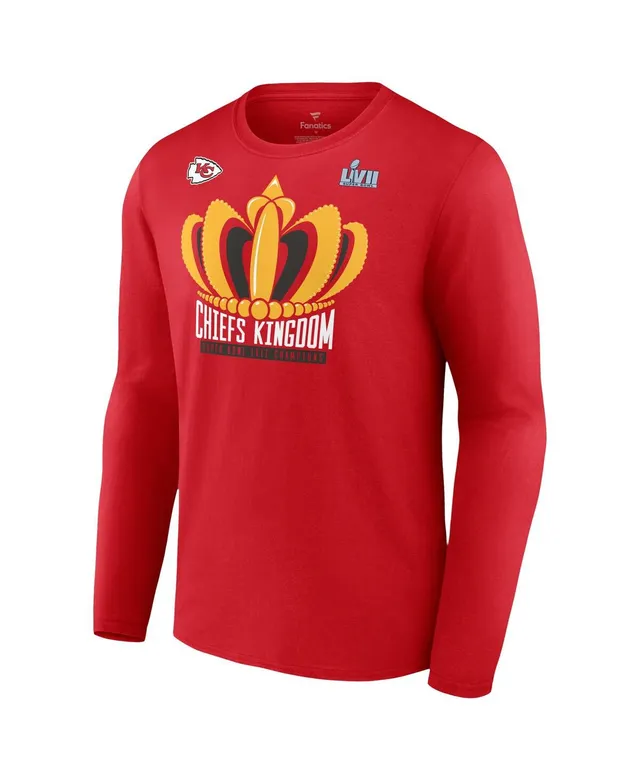 Men's Fanatics Branded Red Kansas City Chiefs Super Bowl LVII Champions Last Standing Long Sleeve T-Shirt Size: Large