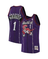 Men's Mitchell & Ness Tracy McGrady Purple Toronto Raptors 1998-99 Hardwood Classics Swingman Jersey