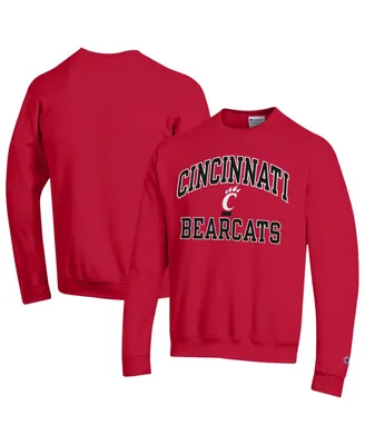 Men's Champion Red Cincinnati Bearcats High Motor Pullover Sweatshirt