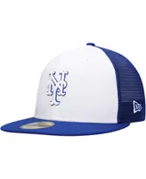 Men's New Era Royal and White York Mets 2023 On-Field Batting Practice 59FIFTY Fitted Hat