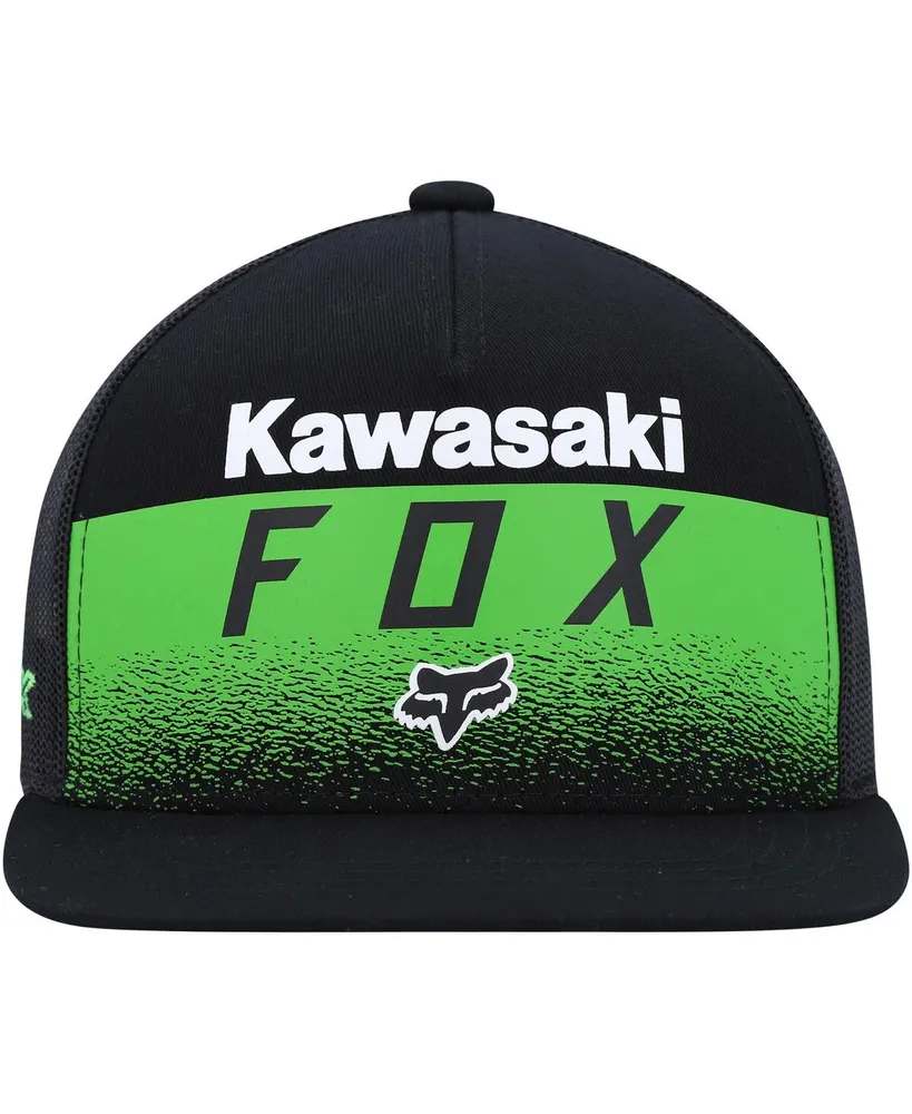 Men's Fox x Kawasaki Black Snapback Hat