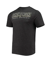 Men's Concepts Sport Heathered Charcoal, Black Wake Forest Demon Deacons Meter T-shirt and Pants Sleep Set