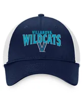 Men's Top of the World Navy, White Villanova Wildcats Breakout Trucker Snapback Hat