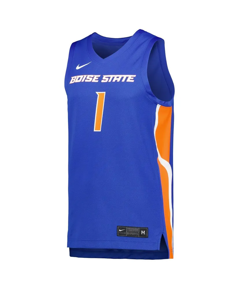 Men's Nike Royal Boise State Broncos Replica Basketball Jersey