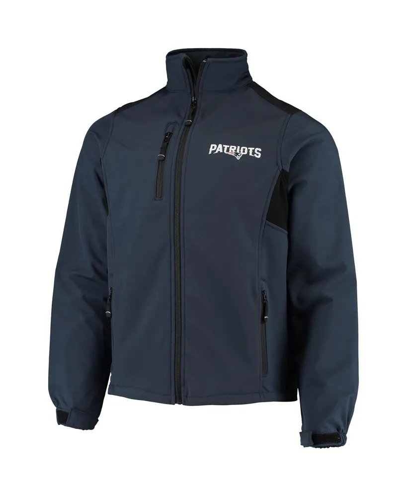 Men's Dunbrooke Navy New England Patriots Circle Softshell Fleece Full-Zip Jacket