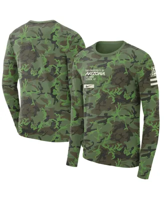 Men's Nike Camo Arizona Wildcats Military-Inspired Long Sleeve T-shirt