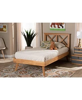 Baxton Studio Galvin Modern and Contemporary Twin Size Finished Wood Platform Bed