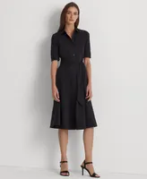 Lauren Ralph Petite Elbow-Sleeve Shirtdress