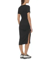 Dkny Sport Women's Rib-Knit Bodycon Midi Dress