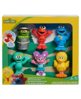 Sesame Street Neighborhood Friends, 6-piece Poseable Figurines