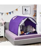Kids Bed Tent Play Tent Portable Playhouse Twin Sleeping w/Carry Bag