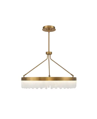 Savoy House Landon Led Pendant in Warm Brass