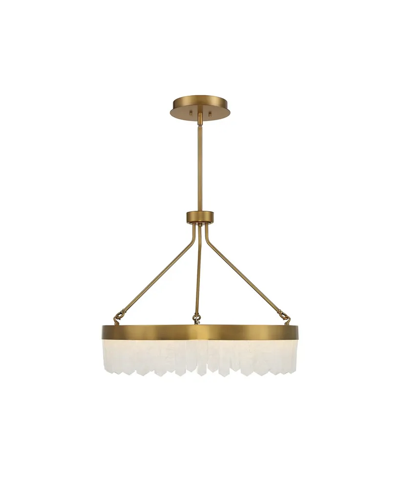 Savoy House Landon Led Pendant in Warm Brass