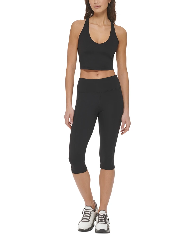 Dkny Sport Women's Balance High-Waist Capri Leggings