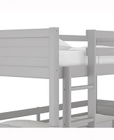 Hillsdale By Living Essentials Wood Capri Triple Bunk Bed