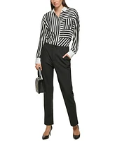 Karl Lagerfeld Paris Women's Compression Suit Pants, Regular & Petite