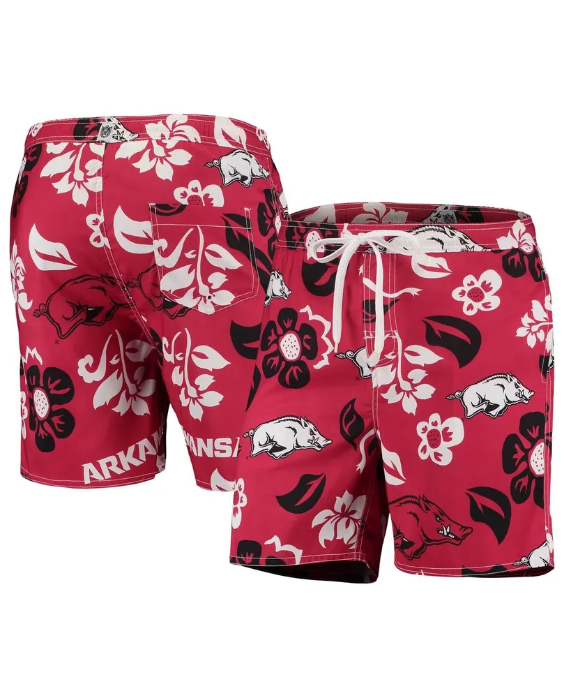 Wes & Willy Men's Wes & Willy Navy Midshipmen Vintage-Inspired Floral Swim  Trunks