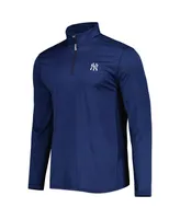 Men's Tommy Bahama Navy New York Yankees Delray IslandZone Half-Zip Top