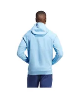 Men's adidas Sky Blue New York City Fc Travel Pullover Hoodie